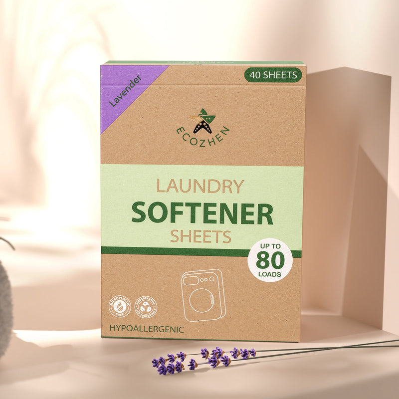 Eco-friendly, plastic-free & microplastic, free fabric softener sheets designed for washing machines.  Biodegradable and gentle on fabrics and on skin. 